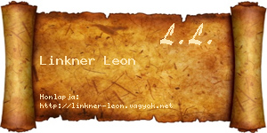 Linkner Leon névjegykártya